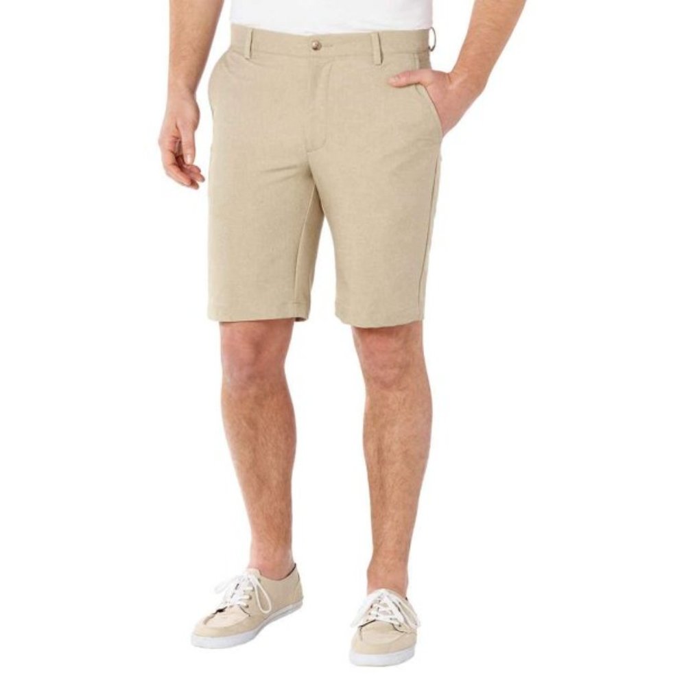 NWT Greg Norman Men's All Day Comfort Golf Shorts Tan Size XL $65 JK114